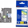 Brother TZe-233 Labelling Tape Cassette - Blue on White, 12mm wide - (TZE233)