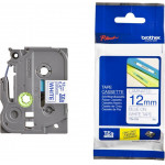 Brother TZe-233 Labelling Tape Cassette - Blue on White, 12mm wide - (TZE233)
