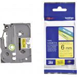 Brother TZe-621 Labelling Tape Cassette - Black on Yellow, 9mm wide - (TZE621)