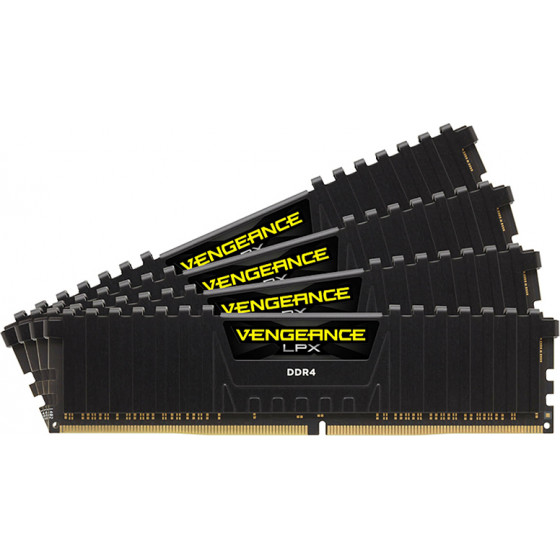 Corsair VENGEANCE LPX 32GB (4 x 8GB) DDR4 DRAM 2933MHz Black - (CMK32GX4M4Z2933C16)