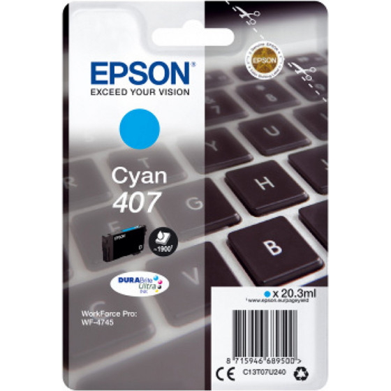 Epson 407 Cyan - (C13T07U240)