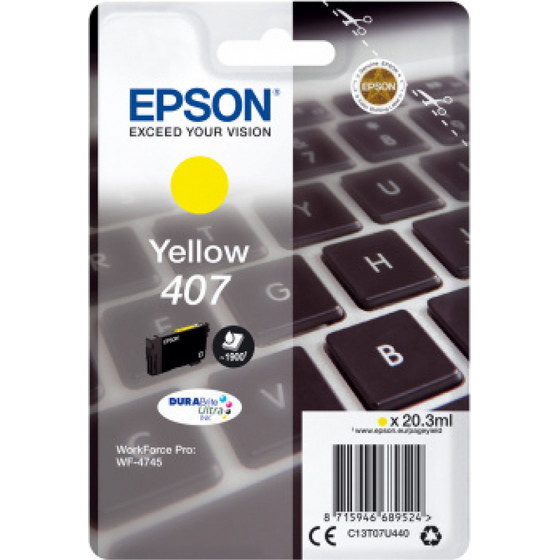 Epson 407 Yellow - (C13T07U440)