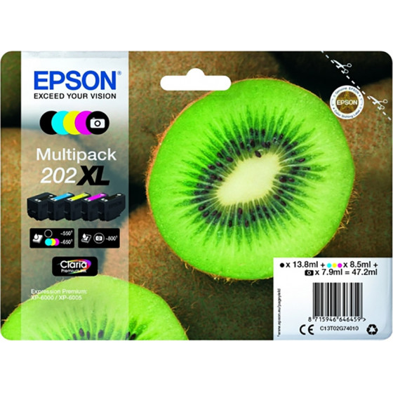Epson ������ Inkjet 202XL Multipack - (C13T02G74010)