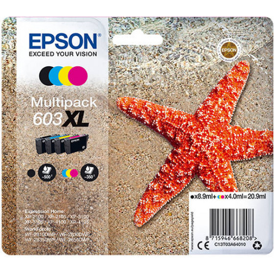 Epson ������ Inkjet 603XL Multipack - (C13T03A64010)