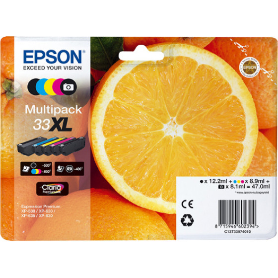 Epson ������ Inkjet Series 33 Multipack XL (C13T33574010) - (C13T33574011)