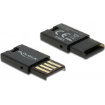DeLock card reader USB 2.0 ��� ������ ������ micro SD, ����� - (91603)