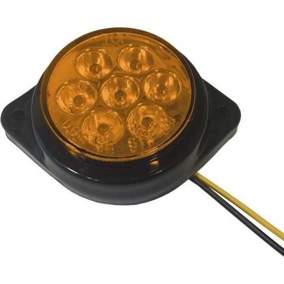 GloboStar �������� ���� ����� �������� FLAT BULLET LED 7 SMD DC 24V ��������� IP66 ��������� - (115415)