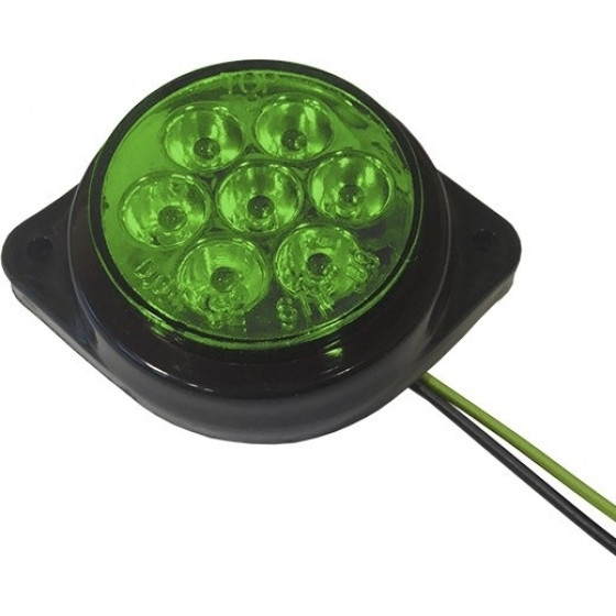 GloboStar �������� ���� ����� �������� FLAT BULLET LED 7 SMD DC 24V ��������� IP66 ������� - (115413)