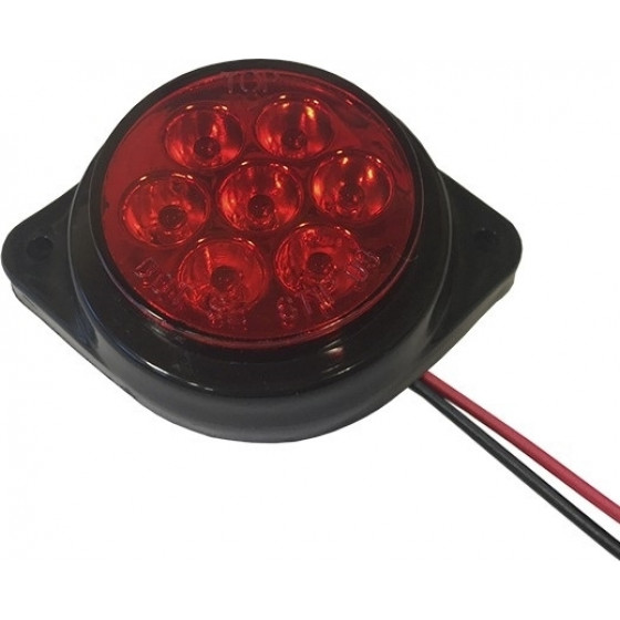 GloboStar �������� ���� ����� �������� FLAT BULLET LED 7 SMD DC 24V ��������� IP66 ������� - (115412)