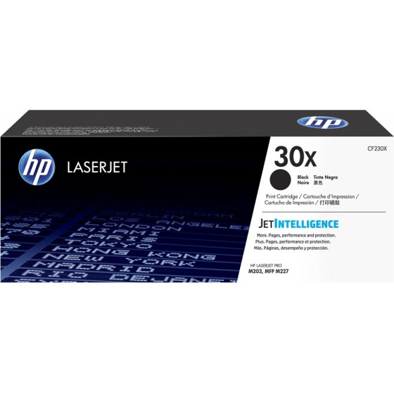 HP 30X LaserJet Black Toner HC (3.5k) - (CF230X)