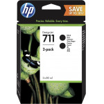 HP ������ Inkjet No.711 Black 2-Pack - (P2V31A)