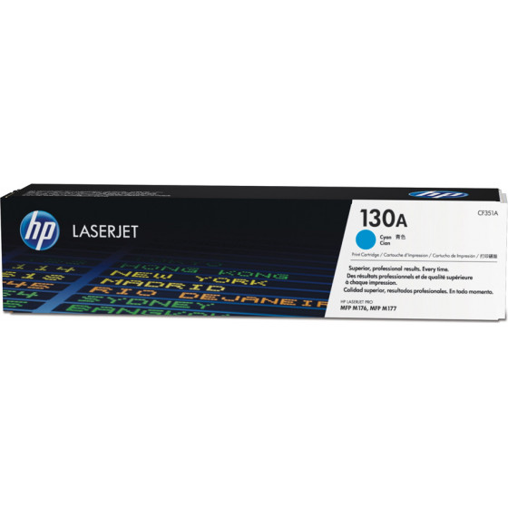 HP Toner 130A LJ PRO M176/177 Cyan - (CF351A)