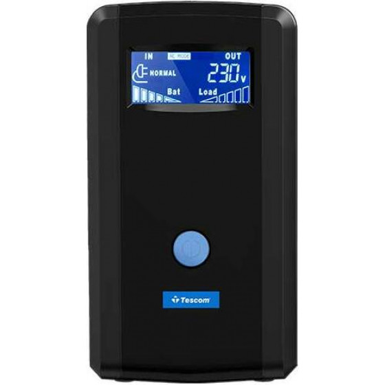 Tescom UPS Leo Plus LCD 850AP with usb port - (UPS.0786)