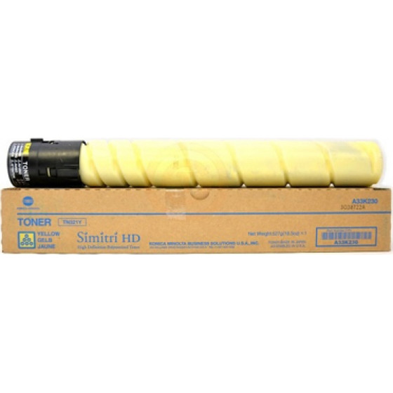 Konica Minolta BIZHUB C224/284/364 TN321Y YELLOW TONER - (A33K250)