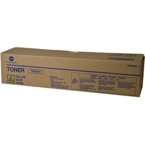 Konica Minolta BIZHUB C353 TN314 YELLOW TNR (TN314Y) - (A0D7251)