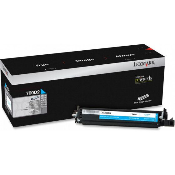 Lexmark 700D2 DEVELOPER UNIT CYAN (40k) - (70C0D20)