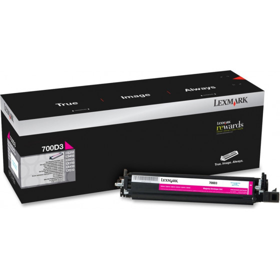 Lexmark 700D3 DEVELOPER UNIT MAGENTA (40k) - (70C0D30)