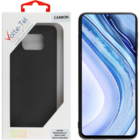 Volte-Tel ���� Xiaomi Redmi Note 9S/Note 9 Pro/Note 9 Pro MAX 6.67 carbon camera protective black - (5205308299636)