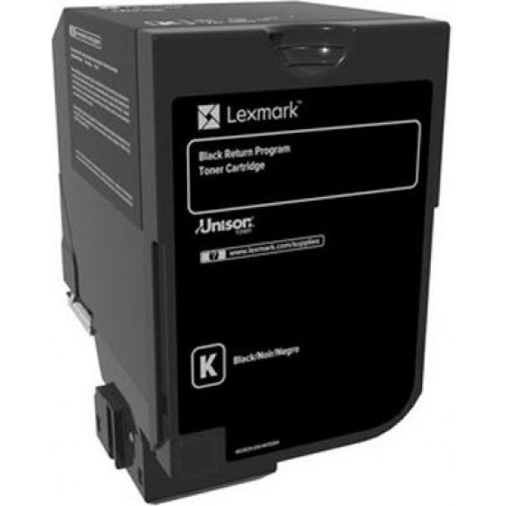 Lexmark CS720/CS725/CX725 BLK RET. P. TONER CRTR - (74C20K0)