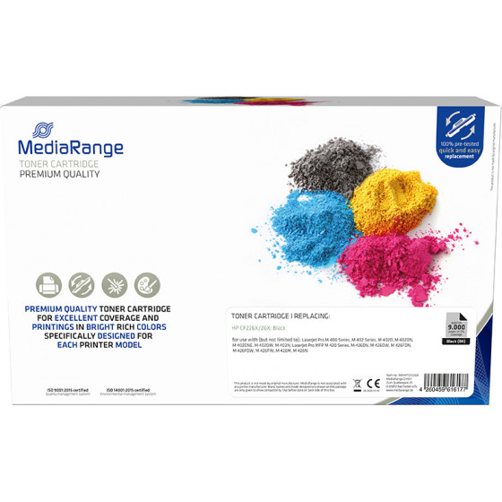 Mediarange Toner ������� ��� ��������� HP (Black) (CF226X/26X) - (MRHPTCF226X)