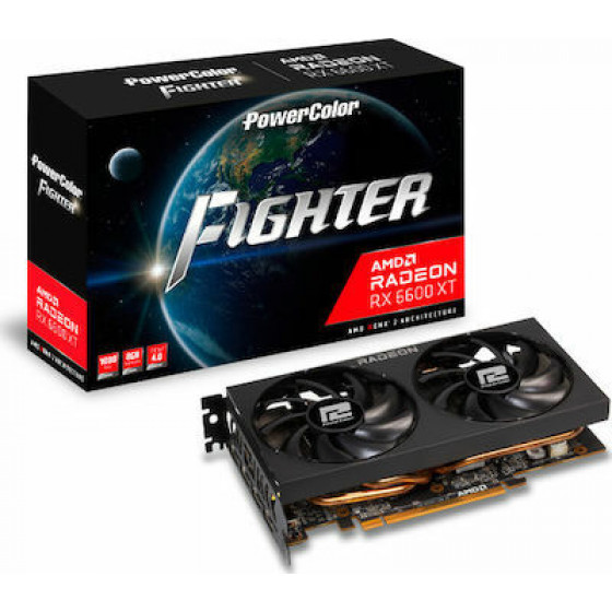 PowerColor Radeon RX 6600 Fighter 8GB GDDR6 (Non-LHR) - (AXRX 6600 8GBD6-3DH)