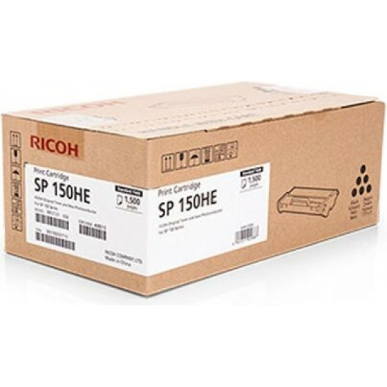 Ricoh SP-150 SERIES TNR CRTR BLACK HC (1.5k) - (408010)