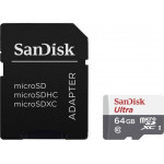 Sandisk Memory 64GB Ultra microSDHC/microSDXC UHS-I - (SDSQUNR-064G-GN3MA)