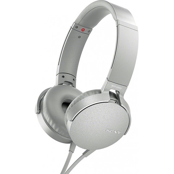 Sony On-Ear Headphones Extra BassWhite - (MDRXB550APW.CE7)