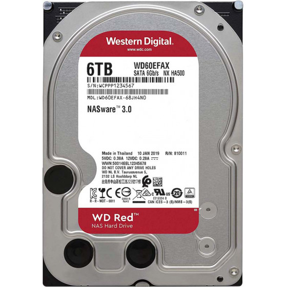 Western Digital ���������� ������� ������ 6TB (SMR) (Red 3.5) - (WD60EFAX)
