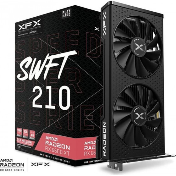 XFX Radeon RX 6600 XT SWFT210 Speedster 8GB GDDR6 - (RX-66XT86DBQ)