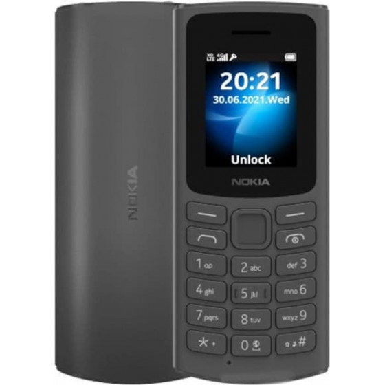 Nokia 105 4G DS Black - (16VEGB01A06)