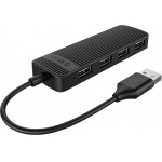 Orico USB 2.0 hub FL02, 4x USB ports, ����� - (FL02-BK-BP)