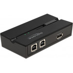 DeLock USB 2.0 switch 11491, 2x USB Type B �� USB, �� �������, ����� - (DE-11491)