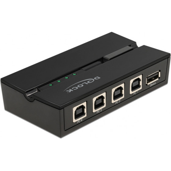 DeLock USB 2.0 switch 4x USB Type B �� USB, �� �������, ����� - (11493)