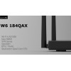 AirLive mesh router WiFi 6 dual band, AX1800, 4x Gigabit ports - (W6184QAX)