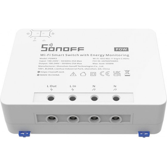 Sonoff smart ��������� �������������� ������ WiFi, 25A, ������ - (POWR3)