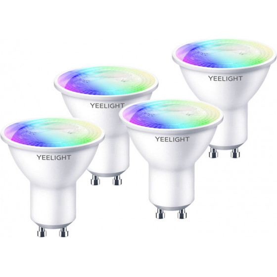 Yeelight smart ����� LED YLDP004-A WiFi, 4.5W GU10, 2700-6500K RGB, 4��� - (YLDP004-A-4)
