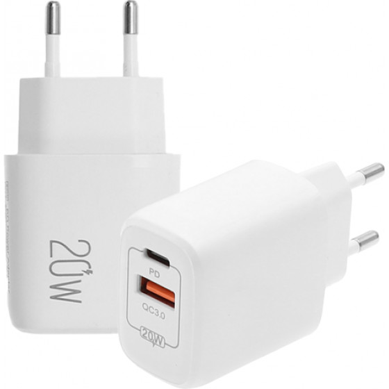 Lamtech charger USB QC3.0/Type C 20W - (LAM023527)