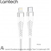 Lamtech HQ UNBREAKABLE cable Type C to lightning white 2M - (LAM023640)