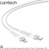 Lamtech HQ UNBREAKABLE cable Type C to lightning white 2M - (LAM023640)