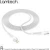 Lamtech HQ UNBREAKABLE cable Type C to TYPE-C white 2M - (LAM023633)