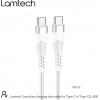 Lamtech HQ UNBREAKABLE cable Type C to TYPE-C white 2M - (LAM023633)