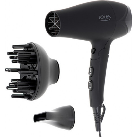 Adler dryer - rubber housing - 2100w + diffuser - (AD2267)