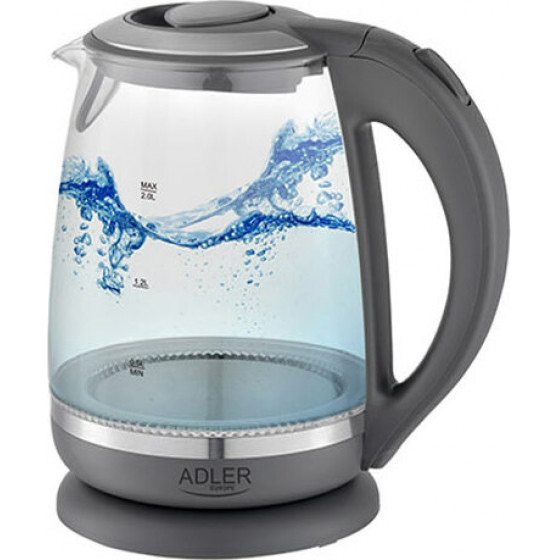 Adler glass kettle 2,0L - (AD1286)