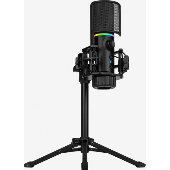 Streamplify MIC RGB microphone, USB-A, Black - incl. Tripod - (GAPL-1216)