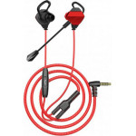 White Shark in-ear headset + microphone EAGLE BLACK/RED - (GE-536)