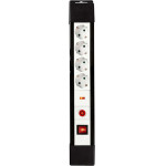 Nedis EXS430SPF1PRO Extension socket with surge protection 4-WAY 3.00m 3500W 16A black/white