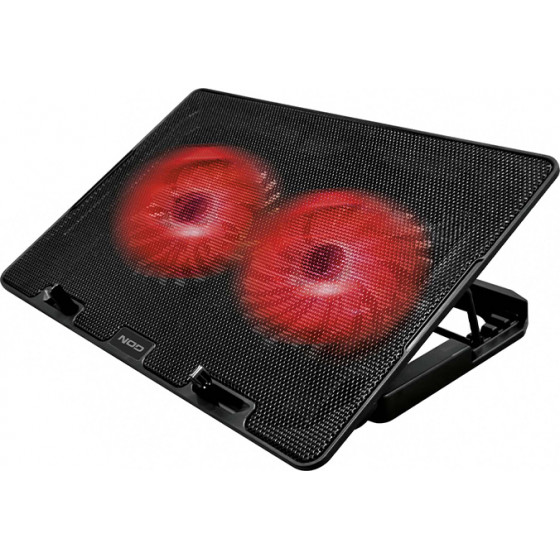 NOD EF5 notebook cooler with 2x125mm red led fans