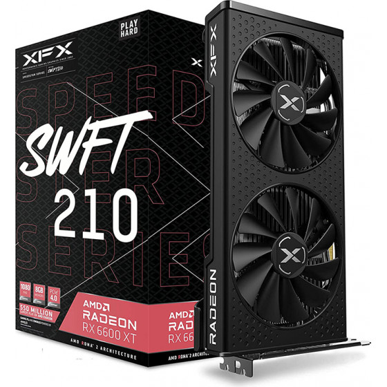 XFX Radeon RX 6600 XT SWFT210 Speedster 8 GB GDDR6 (Non-LHR) - (RX-66XT8DFDQ)