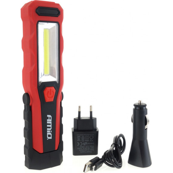Amio ����� WT02 12/24/230V/MICRO USB COB LED 150/300lm 3W �� ��������� ����+������� - (02171)